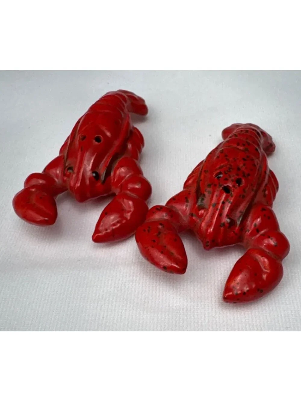 Red Lobster Salt & Pepper Shakers Ceramic Japan Decorative Vintage